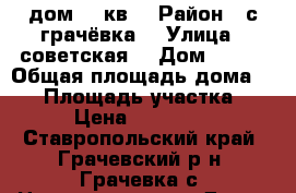 дом 47 кв. › Район ­ с.грачёвка. › Улица ­ советская  › Дом ­ 250 › Общая площадь дома ­ 47 › Площадь участка ­ 6 › Цена ­ 900 000 - Ставропольский край, Грачевский р-н, Грачевка с. Недвижимость » Дома, коттеджи, дачи продажа   . Ставропольский край